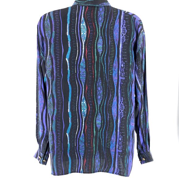 90s Ceta Italiana silk shirt 1990s vintage - Picture 2 of 8